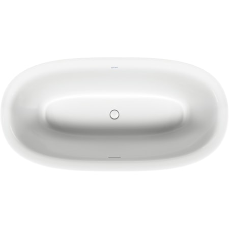 Duravit White Tulip Bathtub, 63 X31 1/2 White, Freestanding, Seamless Acrylic Panel, Sanitary Acrylic 700468000000090